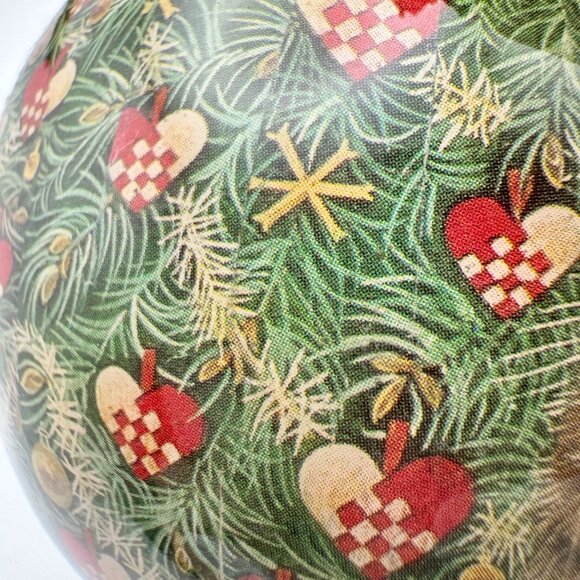 Vtg Enesco 90s Cat Ornament Paper Mache Christmas Holiday Decor Berries - Picture 8 of 9